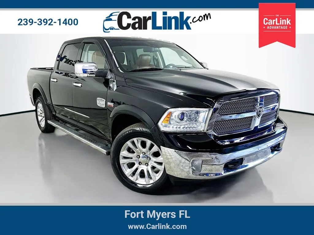 Black 2013 Ram 1500 Laramie Longhorn for sale in Fort Myers, FL