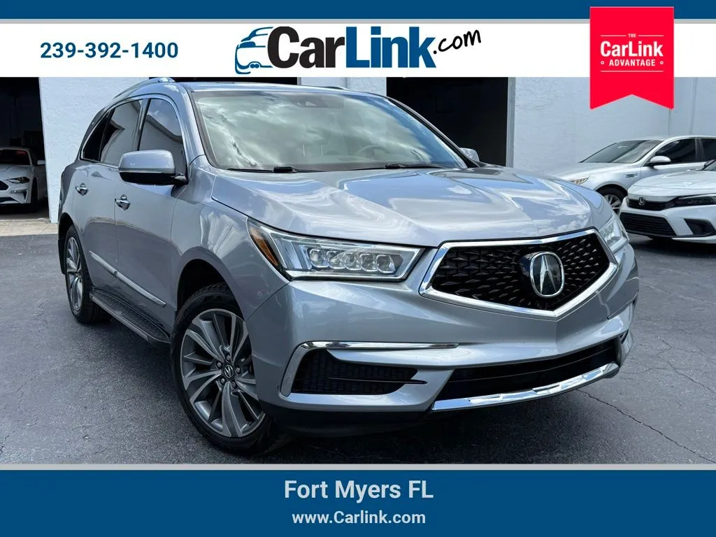 Silver 2017 Acura MDX 3.5L for sale in Fort Myers, FL