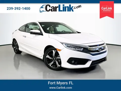 White 2016 Honda Civic Touring for sale in Fort Myers, FL