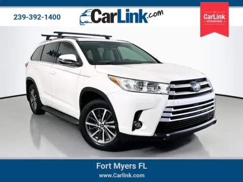 White 2018 Toyota Highlander XLE for sale in Fort Myers, FL