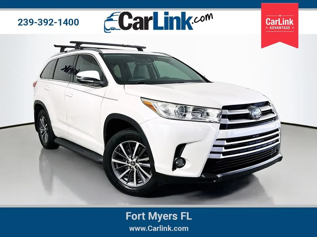 White 2018 Toyota Highlander XLE for sale in Fort Myers, FL