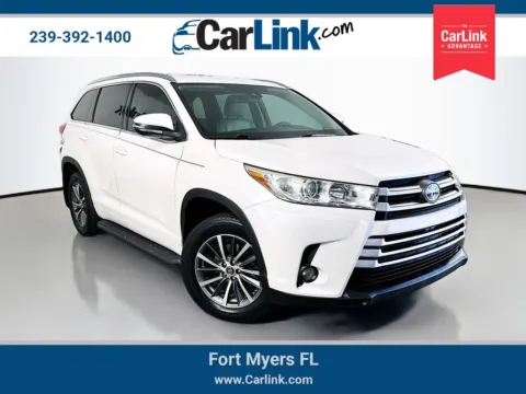 White 2018 Toyota Highlander XLE for sale in Fort Myers, FL