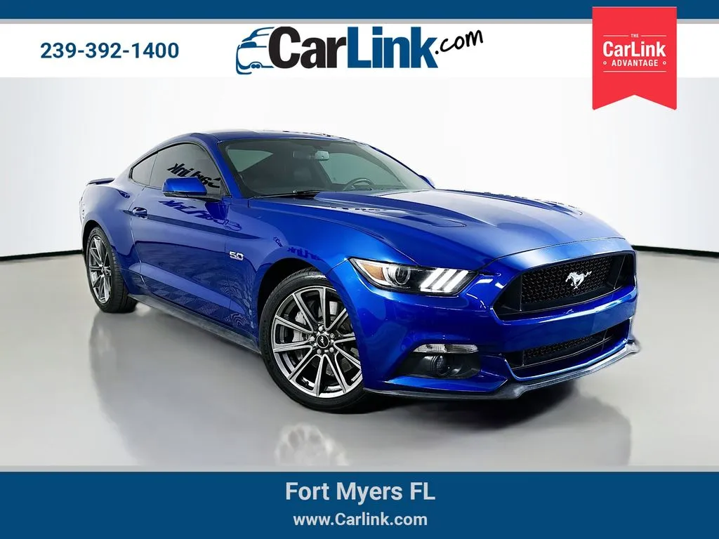 Blue 2017 Ford Mustang GT Premium for sale in Fort Myers, FL