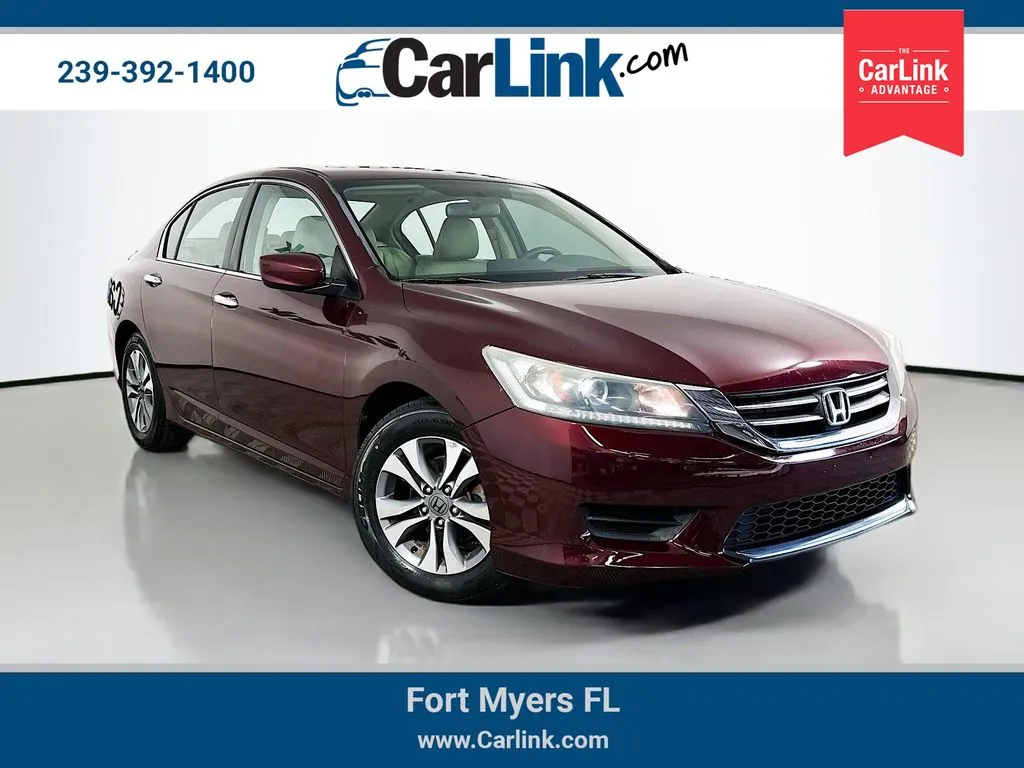 Red 2015 Honda Accord LX for sale in Fort Myers, FL