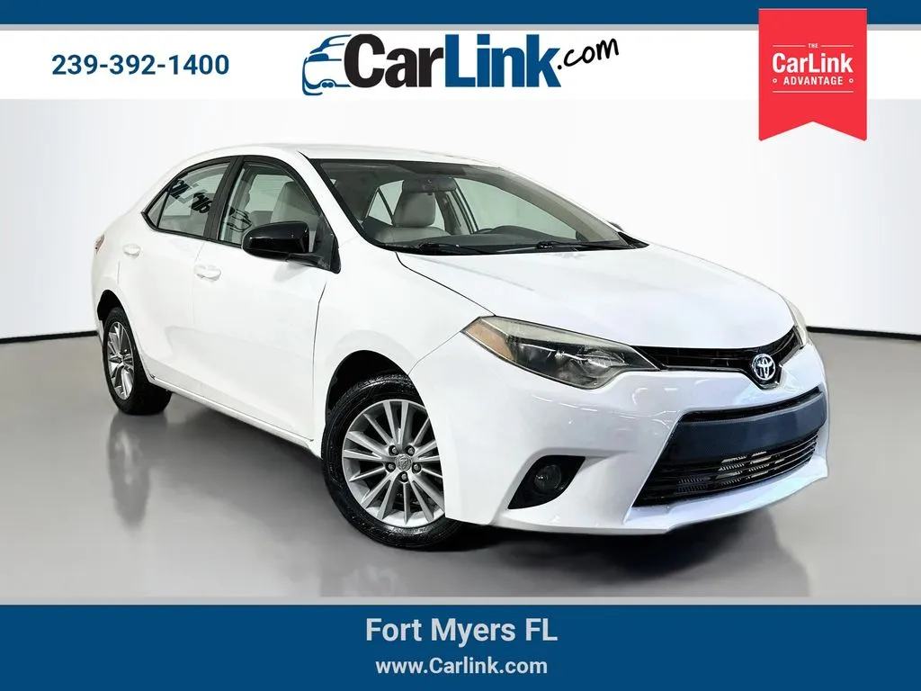 White 2014 Toyota Corolla LE Plus for sale in Fort Myers, FL