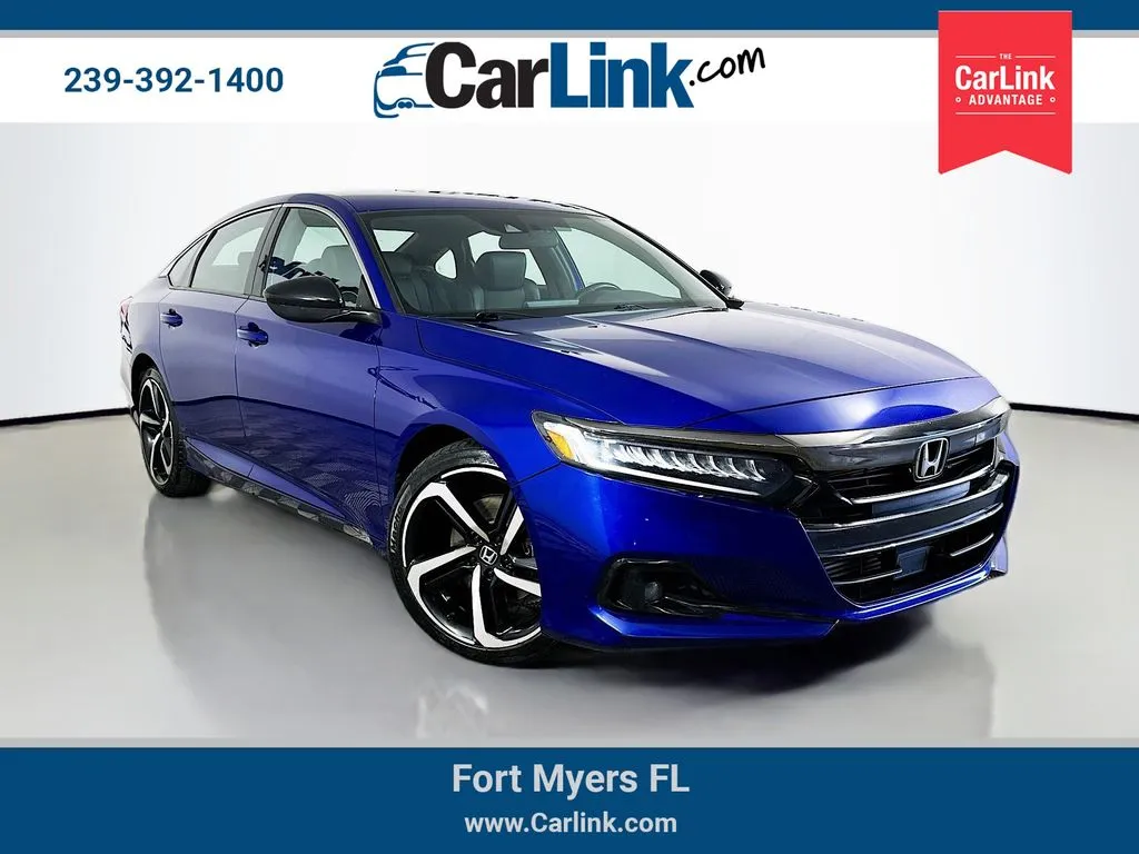Blue 2022 Honda Accord Sport for sale in Fort Myers, FL
