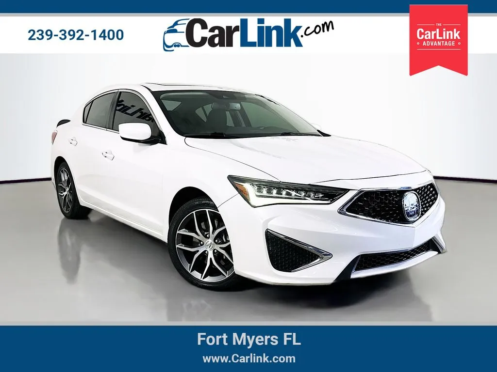 White 2021 Acura ILX Premium Package for sale in Fort Myers, FL