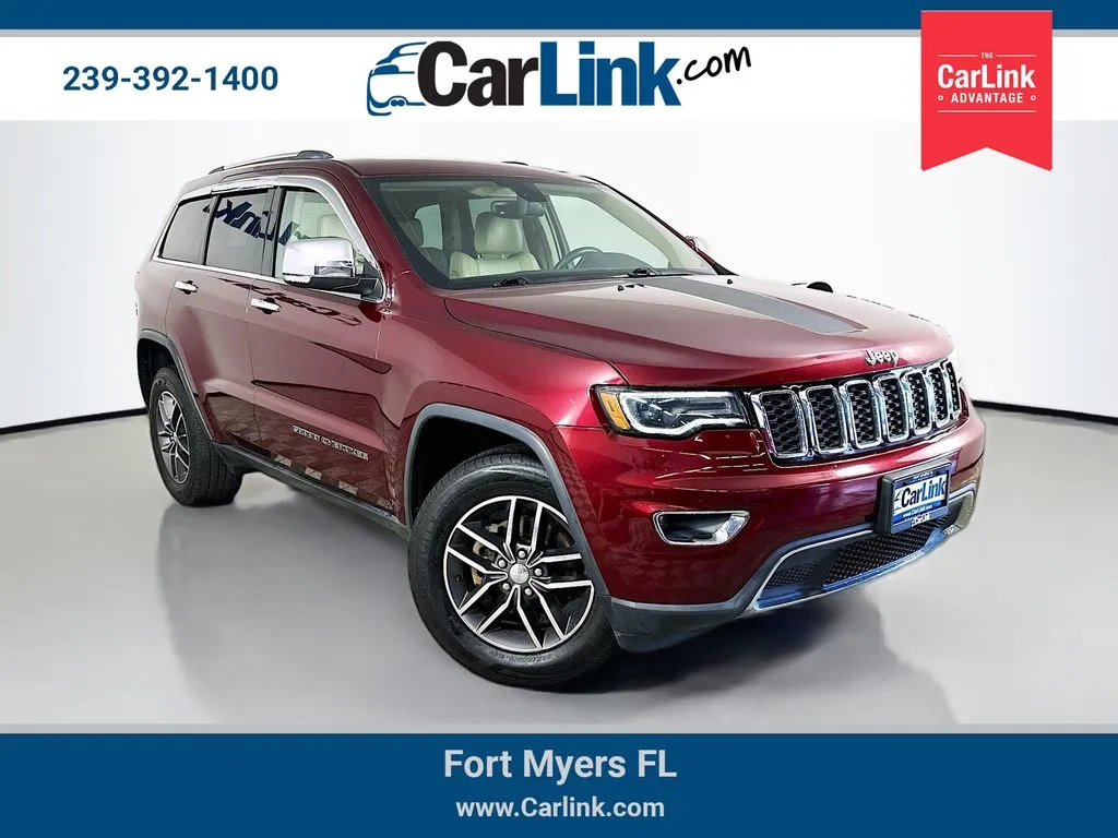 Red 2018 Jeep Grand Cherokee Limited for sale in Fort Myers, FL