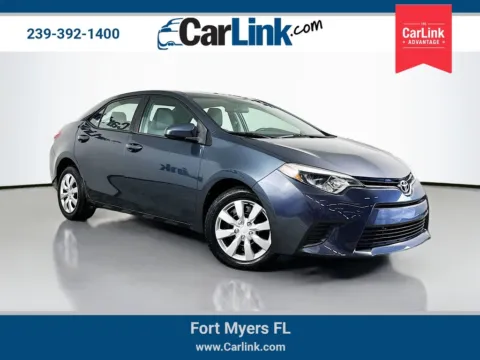 Gray 2015 Toyota Corolla LE for sale in Fort Myers, FL