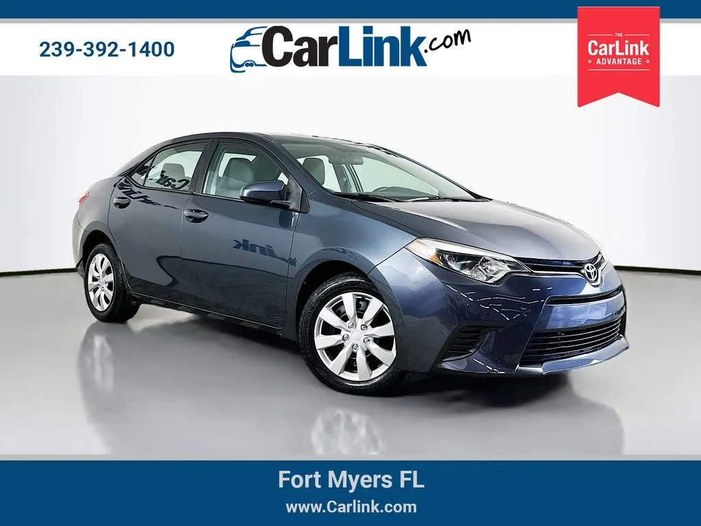 Gray 2015 Toyota Corolla LE for sale in Fort Myers, FL