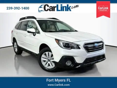 White 2019 Subaru Outback 2.5i Premium for sale in Fort Myers, FL
