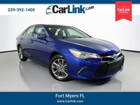 Blue 2015 Toyota Camry SE for sale in Fort Myers, FL