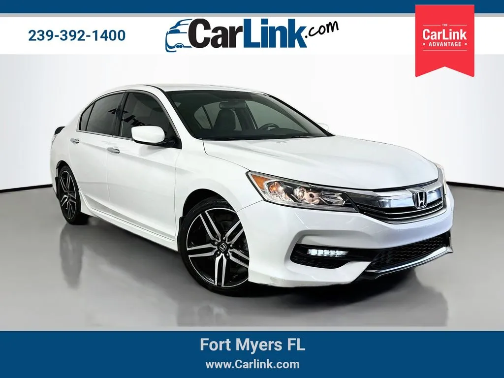 White 2017 Honda Accord Sport for sale in Fort Myers, FL