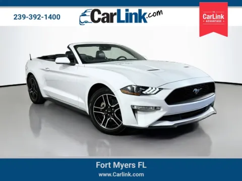 White 2021 Ford Mustang EcoBoost Premium for sale in Fort Myers, FL