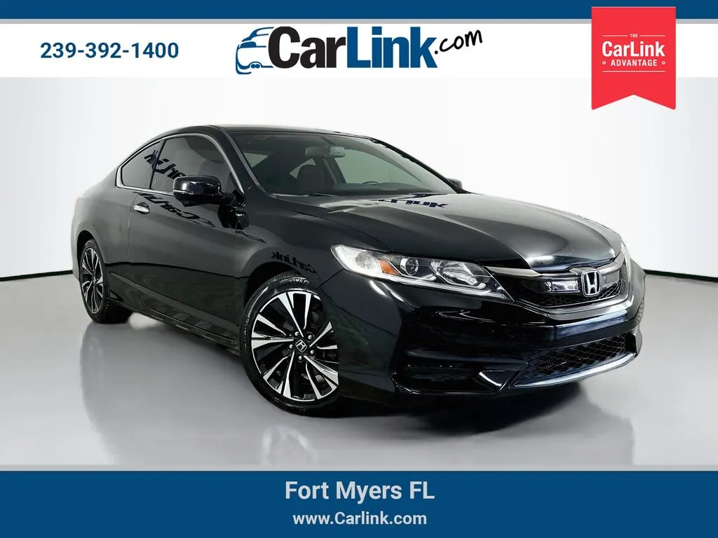 Black 2016 Honda Accord EX-L for sale in Fort Myers, FL