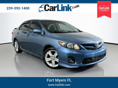 Blue 2013 Toyota Corolla S for sale in Fort Myers, FL