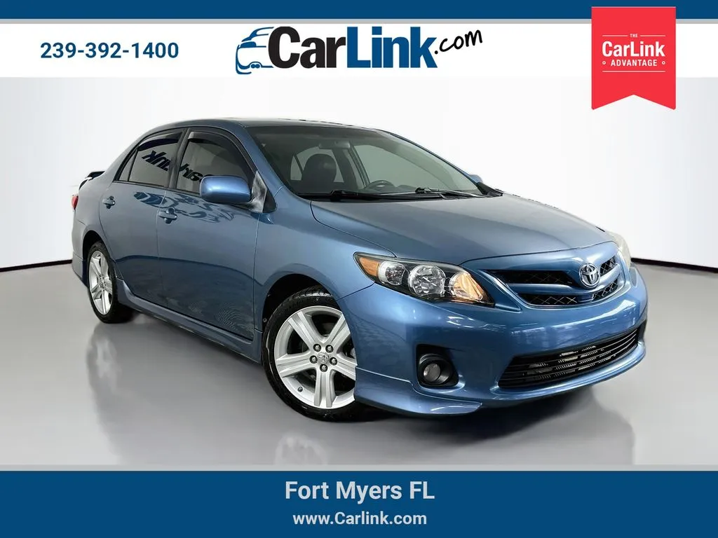 Blue 2013 Toyota Corolla S for sale in Fort Myers, FL