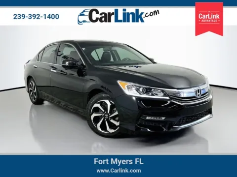 Black 2017 Honda Accord EX-L for sale in Fort Myers, FL