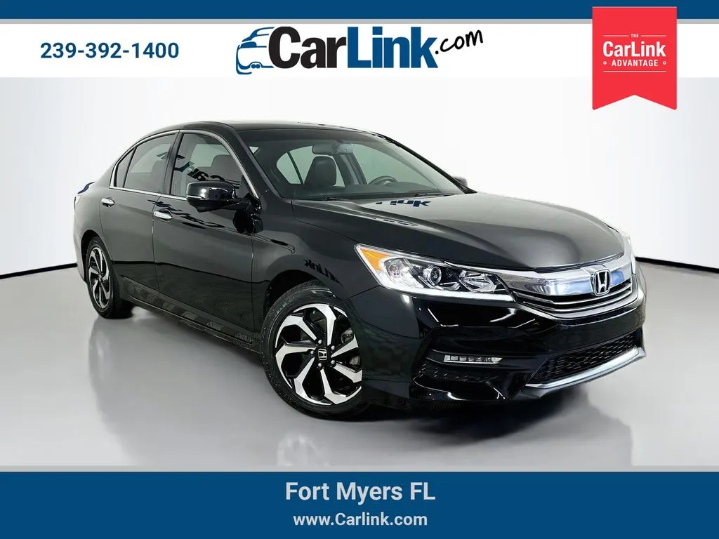 Black 2017 Honda Accord EX-L for sale in Fort Myers, FL