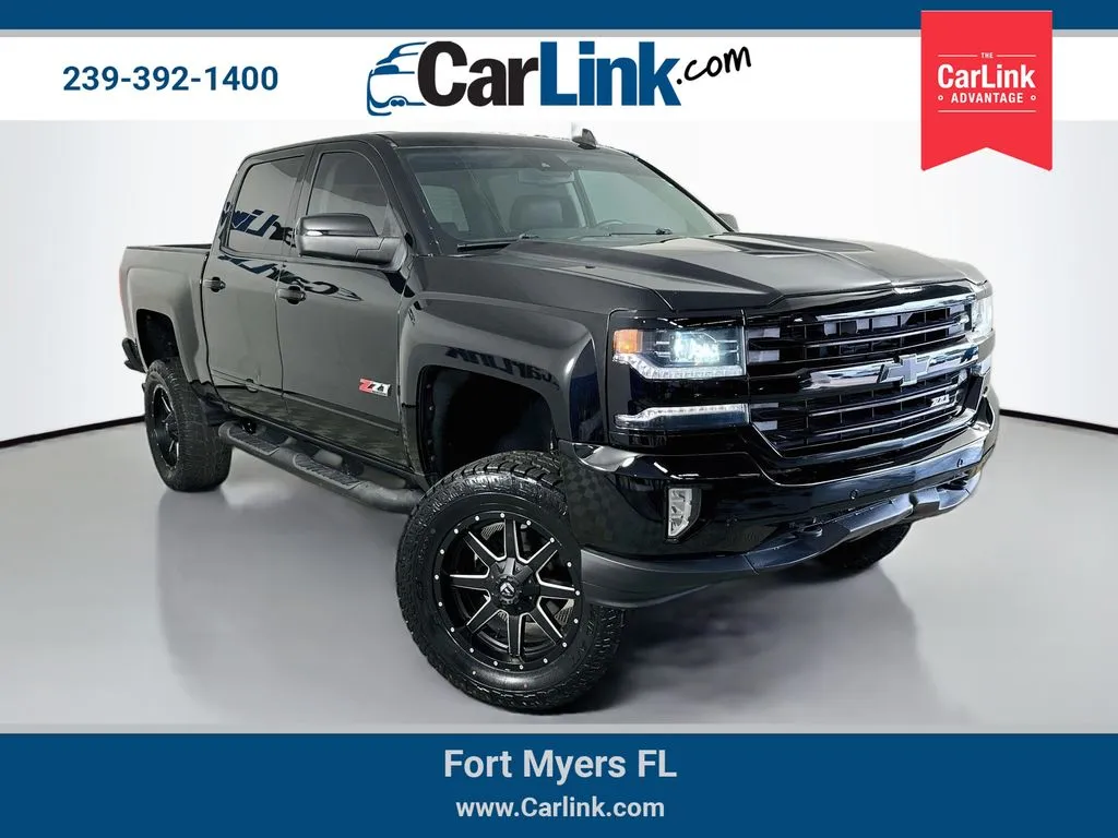 Black 2016 Chevrolet Silverado 1500 LTZ for sale in Fort Myers, FL