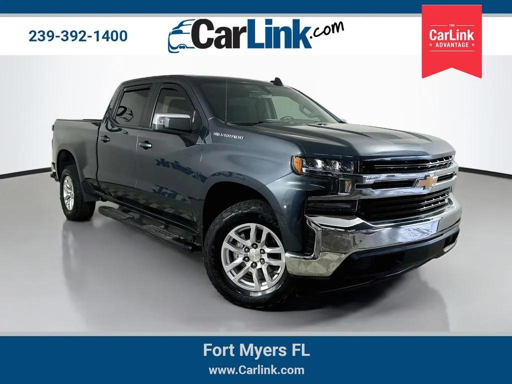 Gray 2021 Chevrolet Silverado 1500 LT for sale in Fort Myers, FL