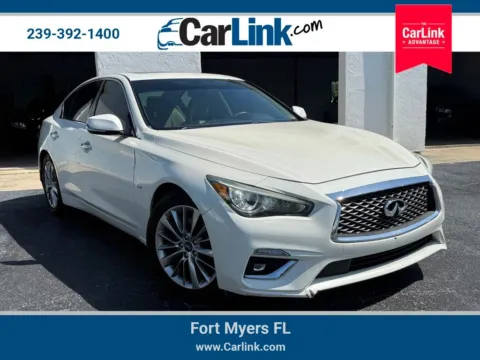 White 2019 INFINITI Q50 3.0t LUXE for sale in Fort Myers, FL