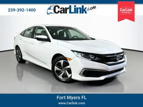 White 2019 Honda Civic LX for sale in Fort Myers, FL