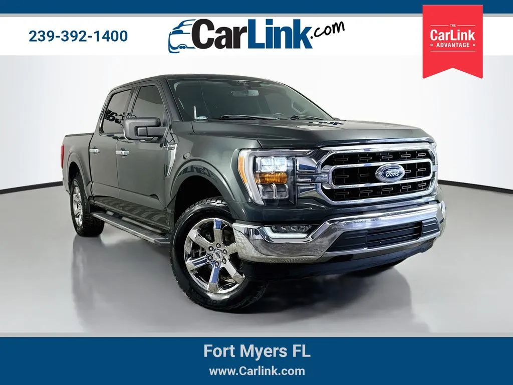 Green 2021 Ford F-150 XLT for sale in Fort Myers, FL
