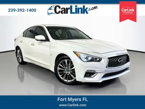 White 2019 INFINITI Q50 3.0t LUXE for sale in Fort Myers, FL