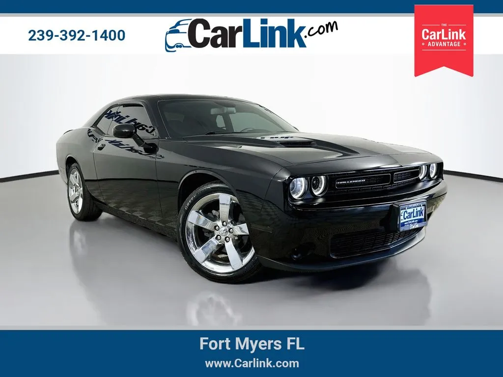 Black 2018 Dodge Challenger SXT for sale in Fort Myers, FL