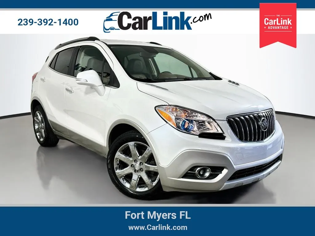 White 2016 Buick Encore Leather for sale in Fort Myers, FL