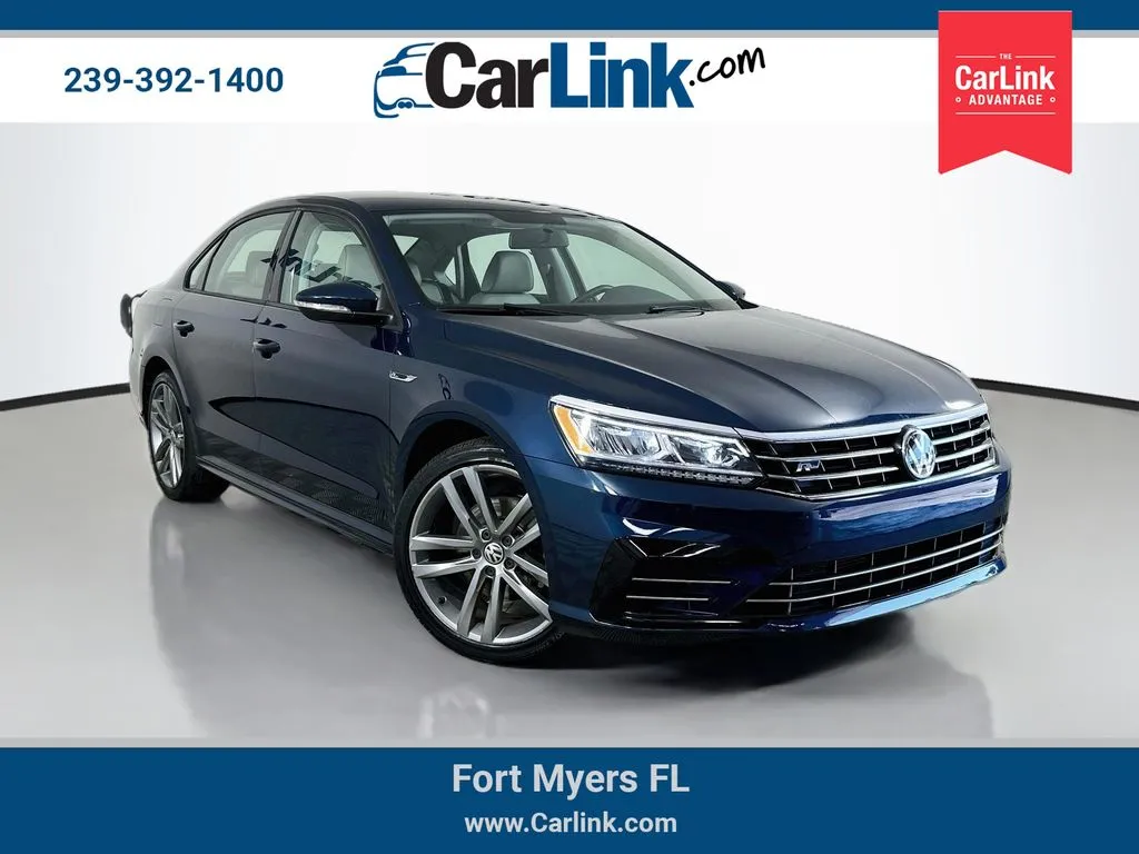 Blue 2018 Volkswagen Passat 2.0T R-Line for sale in Fort Myers, FL