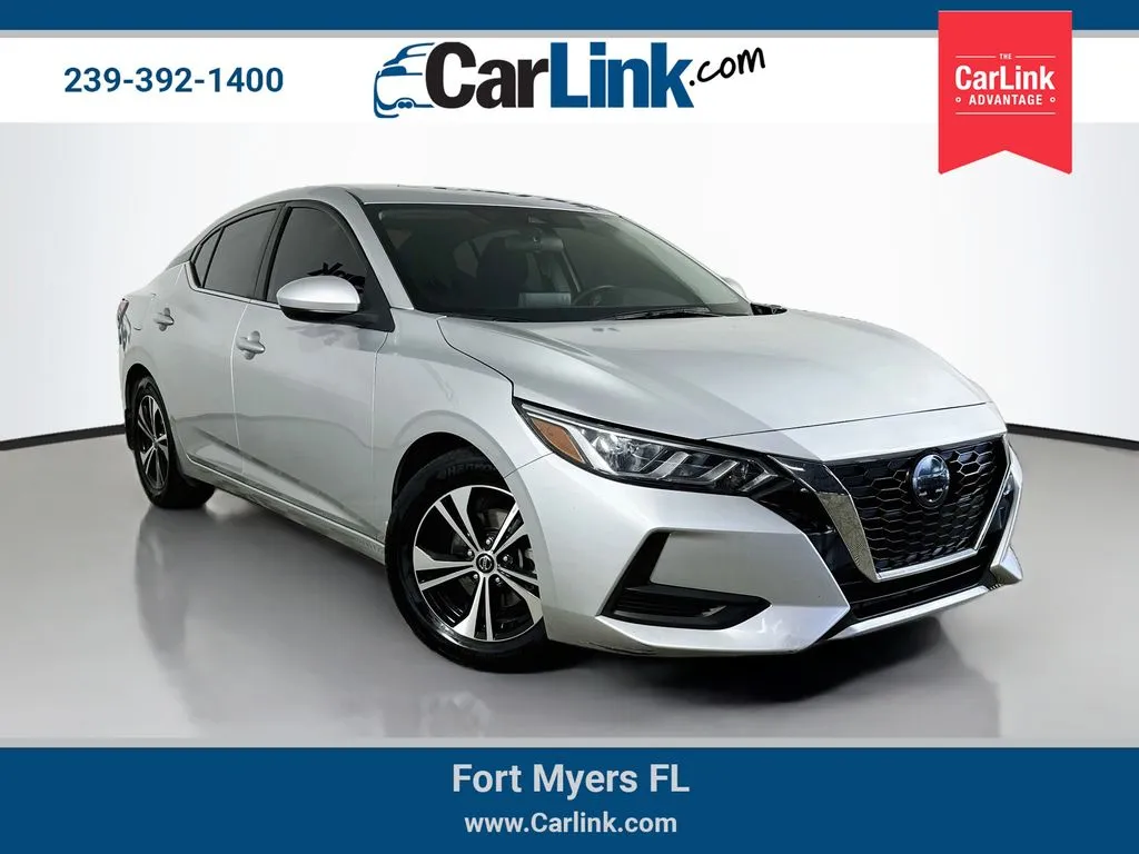 Silver 2022 Nissan Sentra SV for sale in Fort Myers, FL