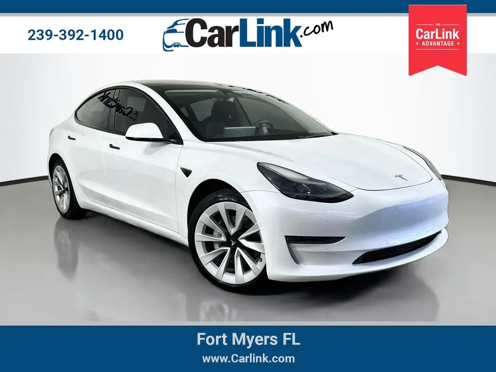 White 2022 Tesla Model 3 for sale in Fort Myers, FL