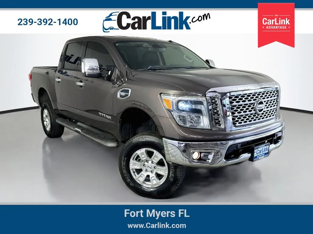 Brown 2017 Nissan Titan SL for sale in Fort Myers, FL