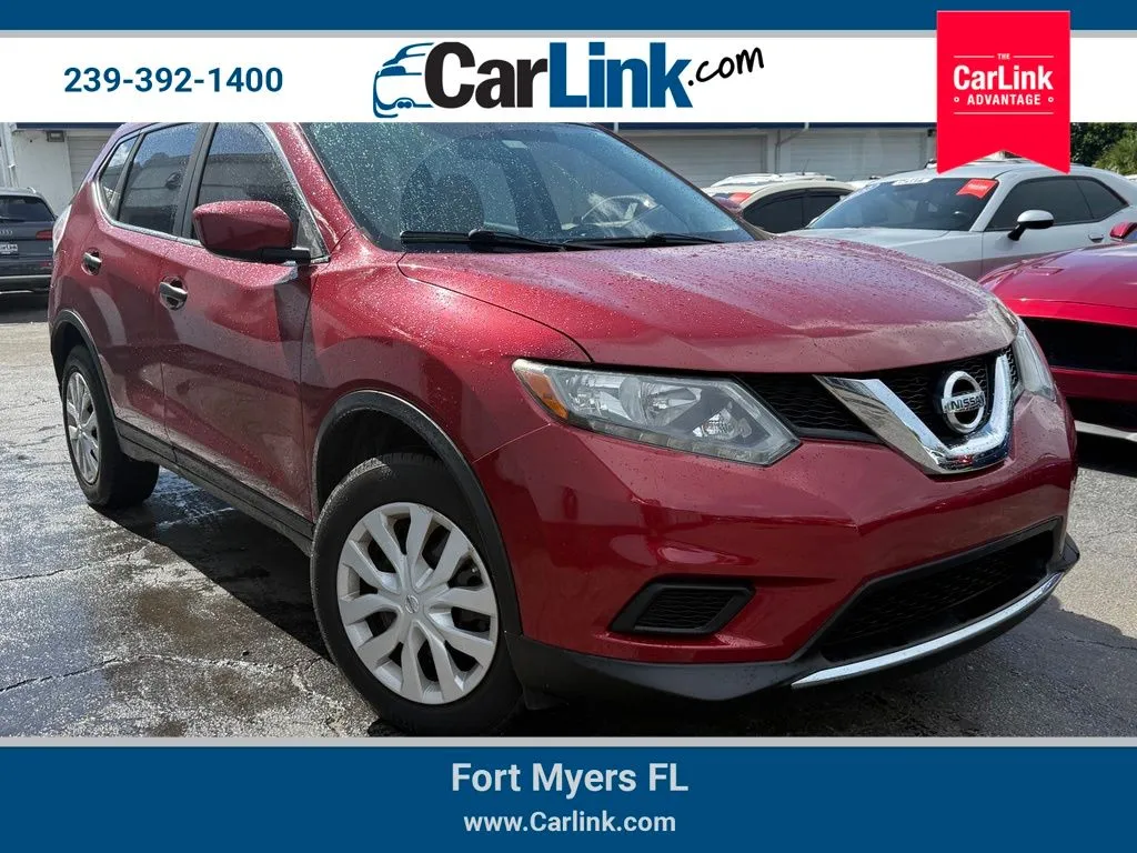 Red 2016 Nissan Rogue S for sale in Fort Myers, FL