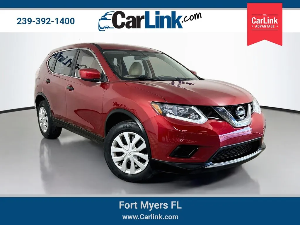 Red 2016 Nissan Rogue S for sale in Fort Myers, FL