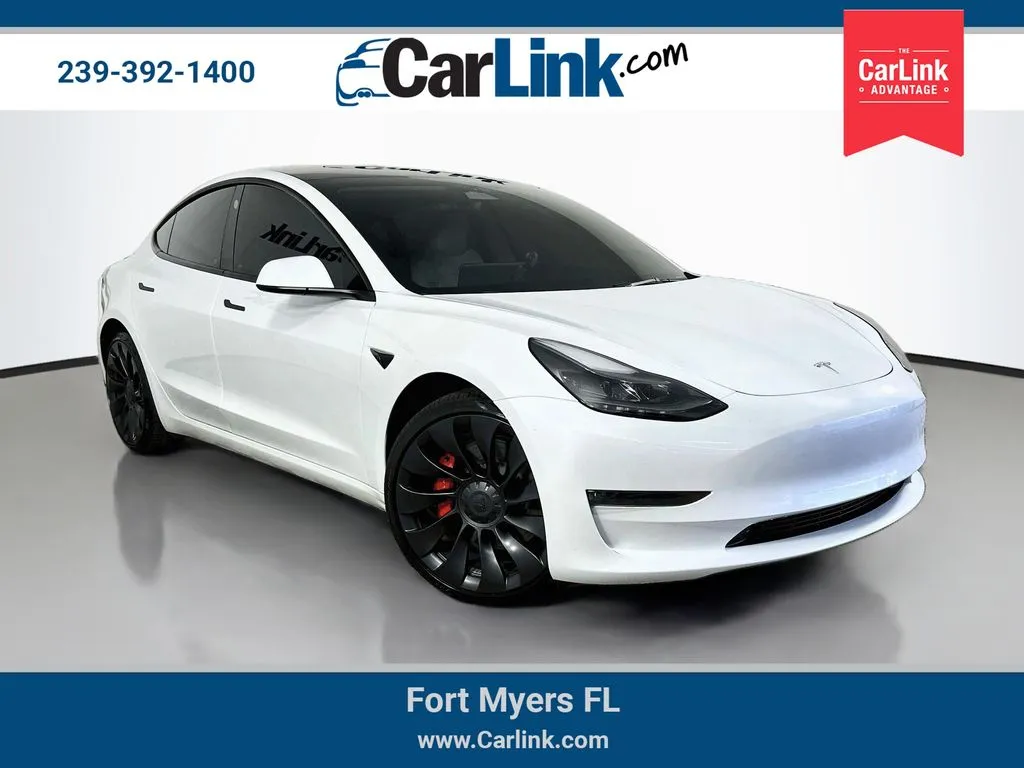 White 2023 Tesla Model 3 Performance for sale in Fort Myers, FL