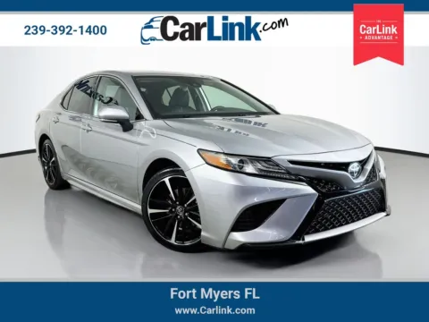 Silver 2019 Toyota Camry XSE for sale in Fort Myers, FL