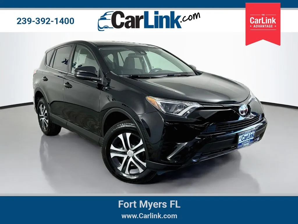 Black 2017 Toyota RAV4 LE for sale in Fort Myers, FL