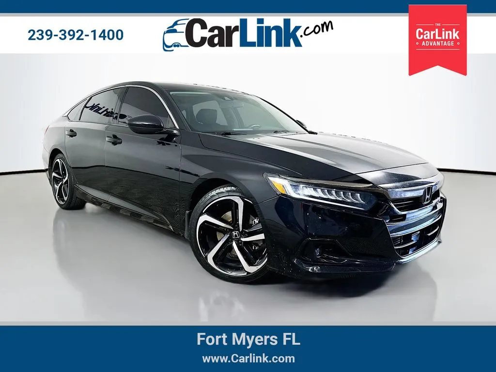 Black 2021 Honda Accord Sport Special Edition for sale in Fort Myers, FL