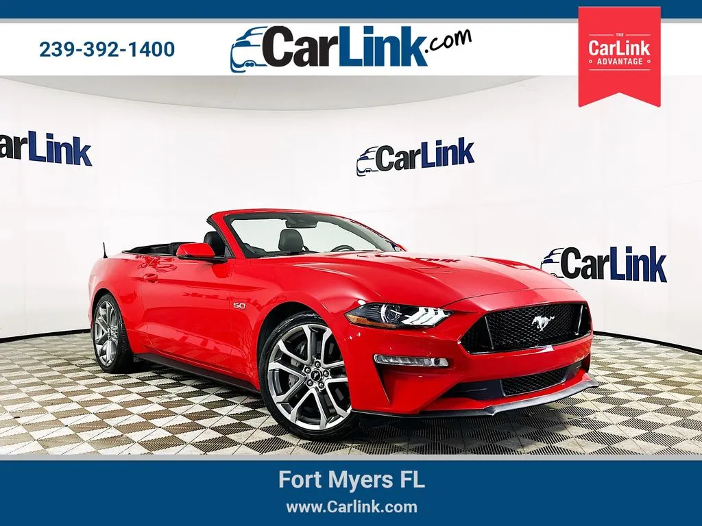 Red 2018 Ford Mustang GT Premium for sale in Fort Myers, FL