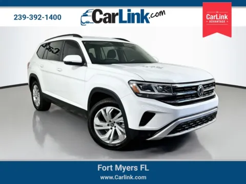 White 2022 Volkswagen Atlas 3.6L V6 SE w/Technology for sale in Fort Myers, FL