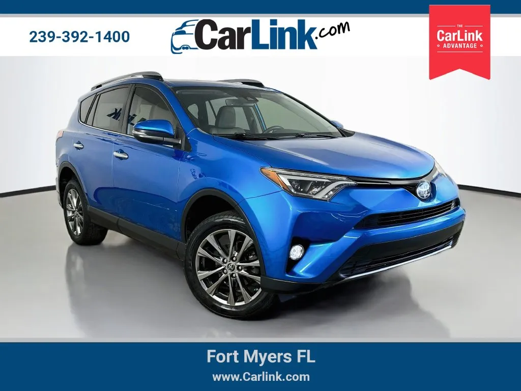 Blue 2018 Toyota RAV4 Limited for sale in Fort Myers, FL