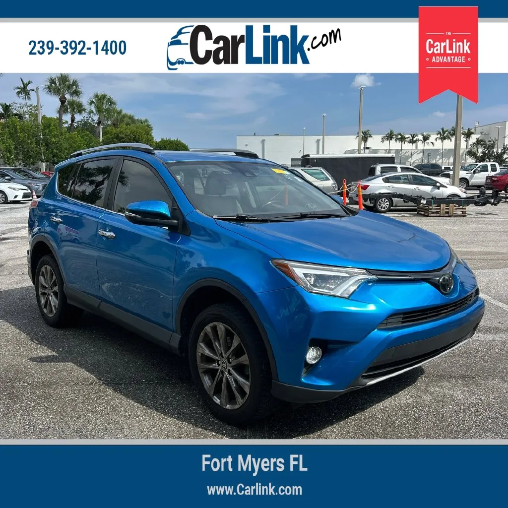Blue 2018 Toyota RAV4 Limited for sale in Fort Myers, FL