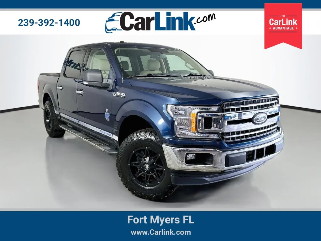 Blue 2018 Ford F-150 XLT for sale in Fort Myers, FL