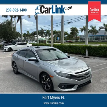 Silver 2018 Honda Civic Touring for sale in Fort Myers, FL