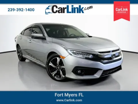 Silver 2018 Honda Civic Touring for sale in Fort Myers, FL