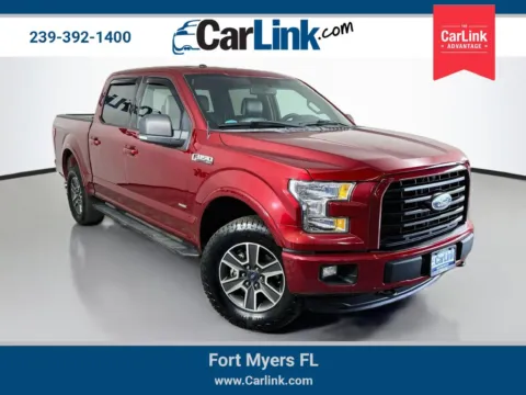 Red 2016 Ford F-150 XLT for sale in Fort Myers, FL