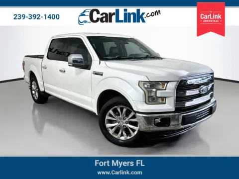 White 2015 Ford F-150 Lariat for sale in Fort Myers, FL